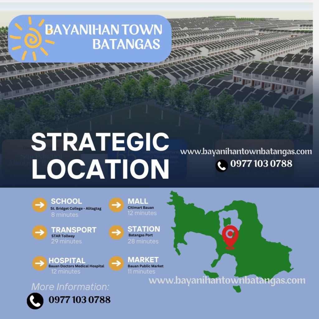 Bayanihan Town Batangas location, Alitagtag Batangas housing, San Pascual Batangas real estate, Batangas house and lot near schools, Batangas homes near hospitals, Batangas property near resorts, affordable housing Batangas, Batangas residential community, Batangas homes for sale