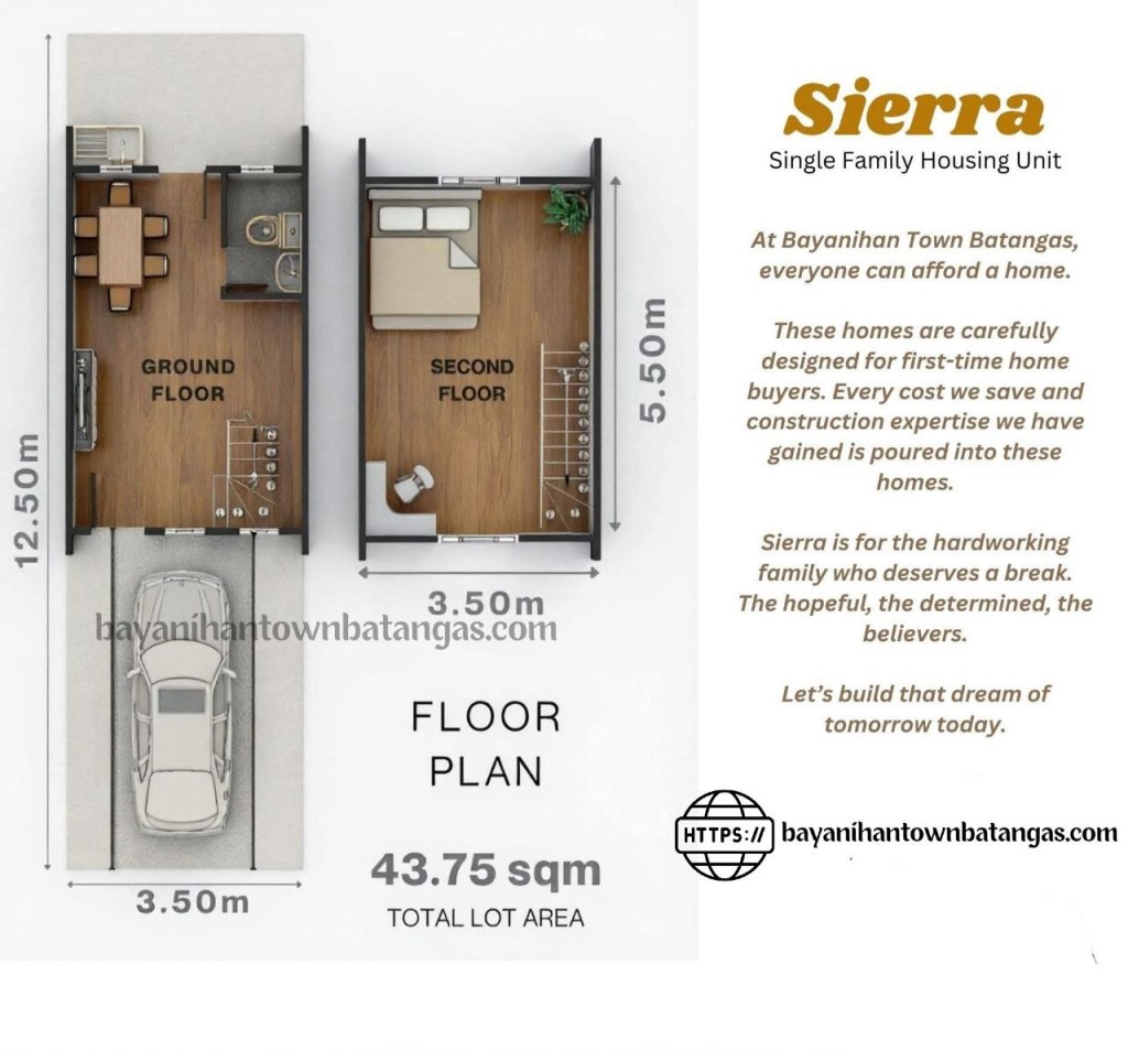 Bayanihan Town Batangas House Model Sierra